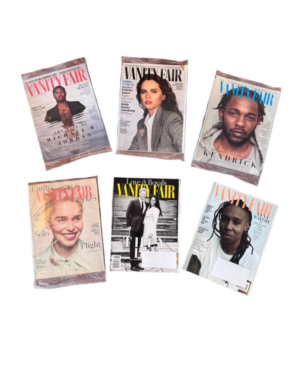 NIB 2018 Vanity Fair Magazine Collection Set of 6 Issues